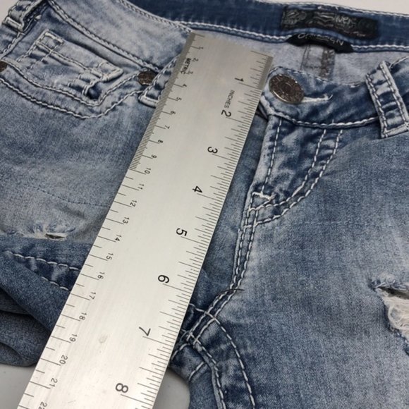 PREMIUM SILVER CAMDEN SKINNY JEANS 26x30 FACTORY LACE 😎 - Picture 8 of 14